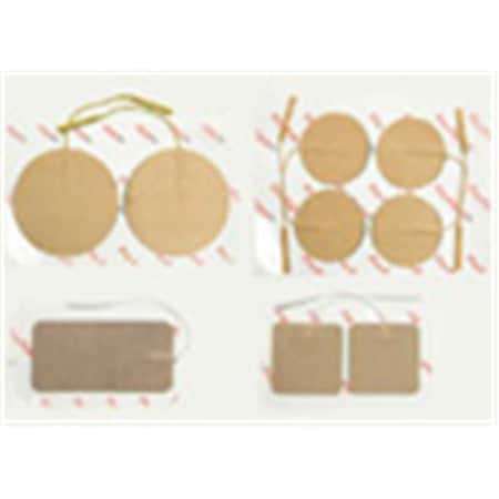 Promed Specialties ProMed Specialties ProM-024 2 in. Round Tan Cloth Electrodes ProM-024